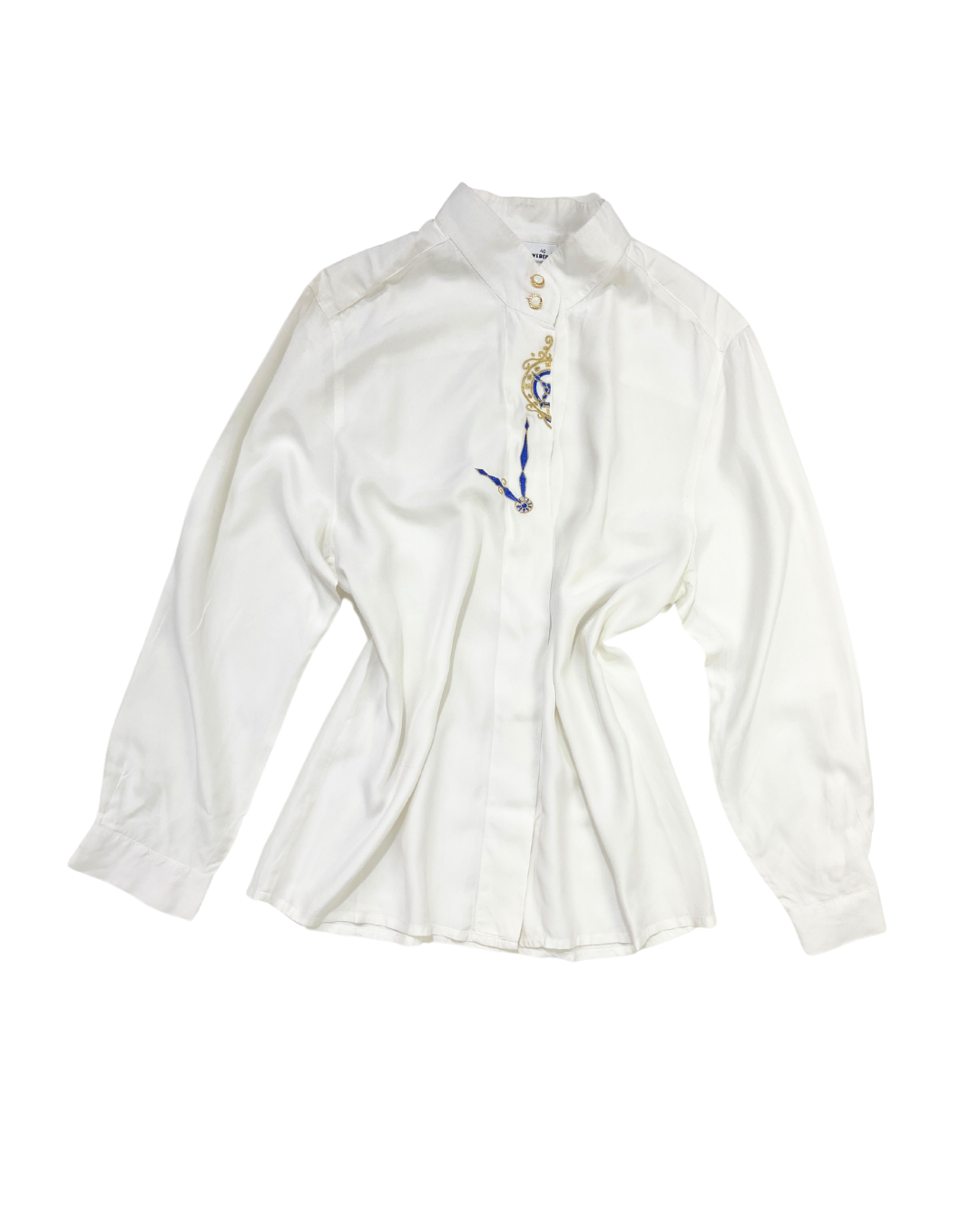 Gerry Weber White Embroidered Button Up Shirt