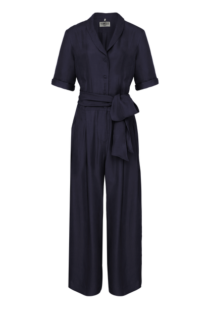 PLANET - Rayon Jumpsuit Navy