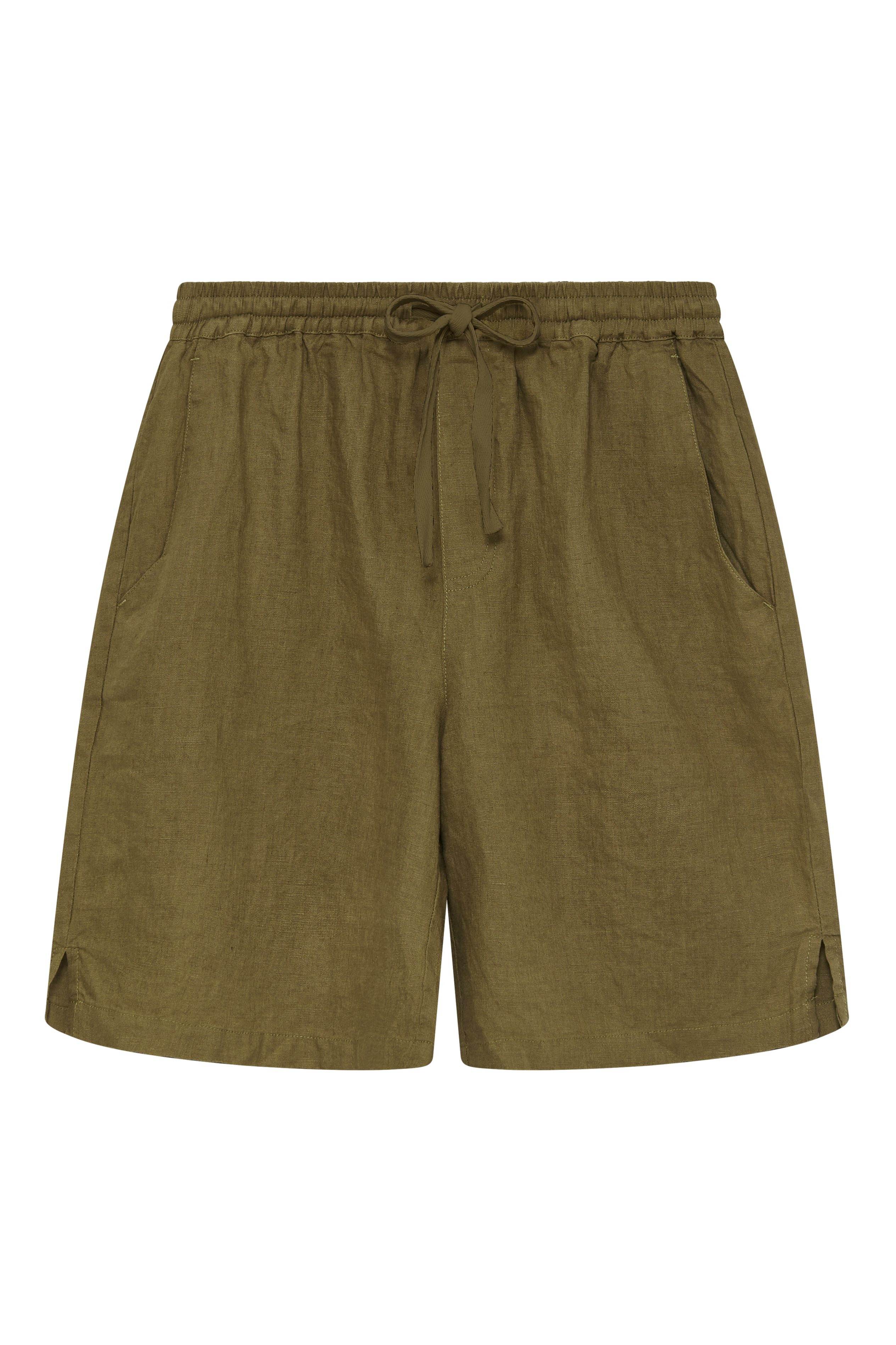 JERRY - Linen Shorts Khaki