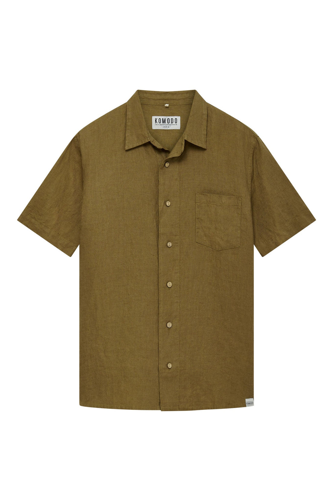 DINGWALLS - Linen Shirt Khaki