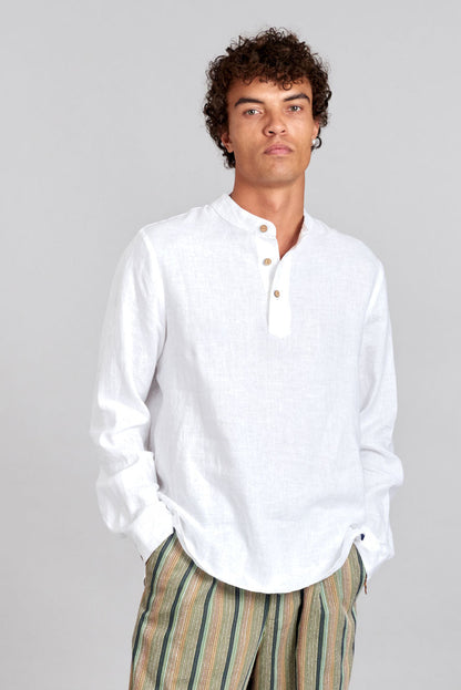 ELIJAH - Linen Top Off White