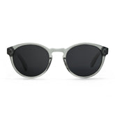 clear grey frame sunglasses with polarised lenses