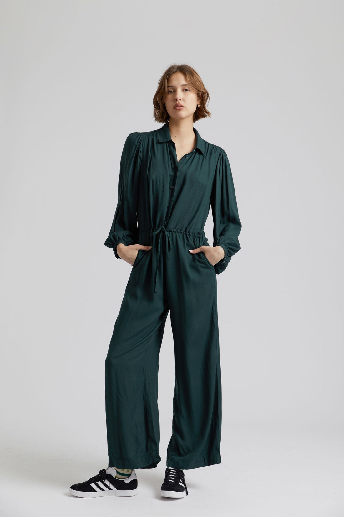MARS - Rayon Jumpsuit Ivy