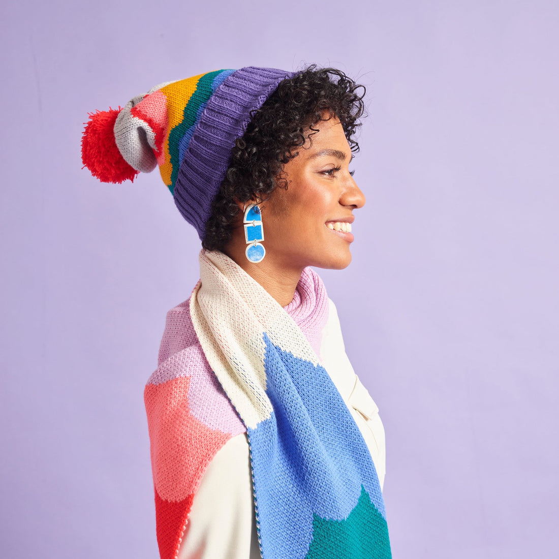 Miss Pompom Cloud Beanie