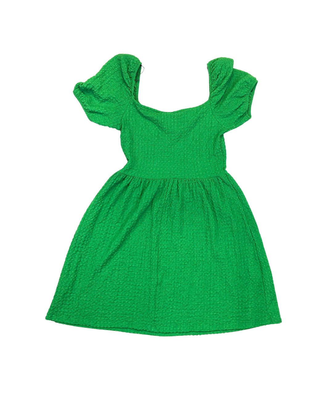 H&amp;M Green Waffle Mini Dress