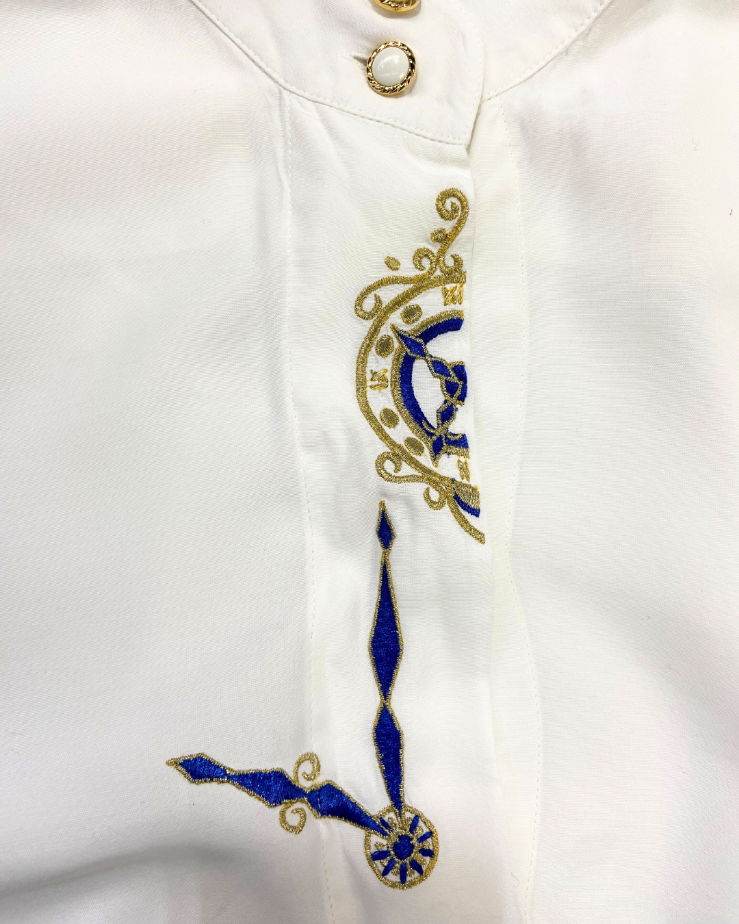 Gerry Weber White Embroidered Button Up Shirt