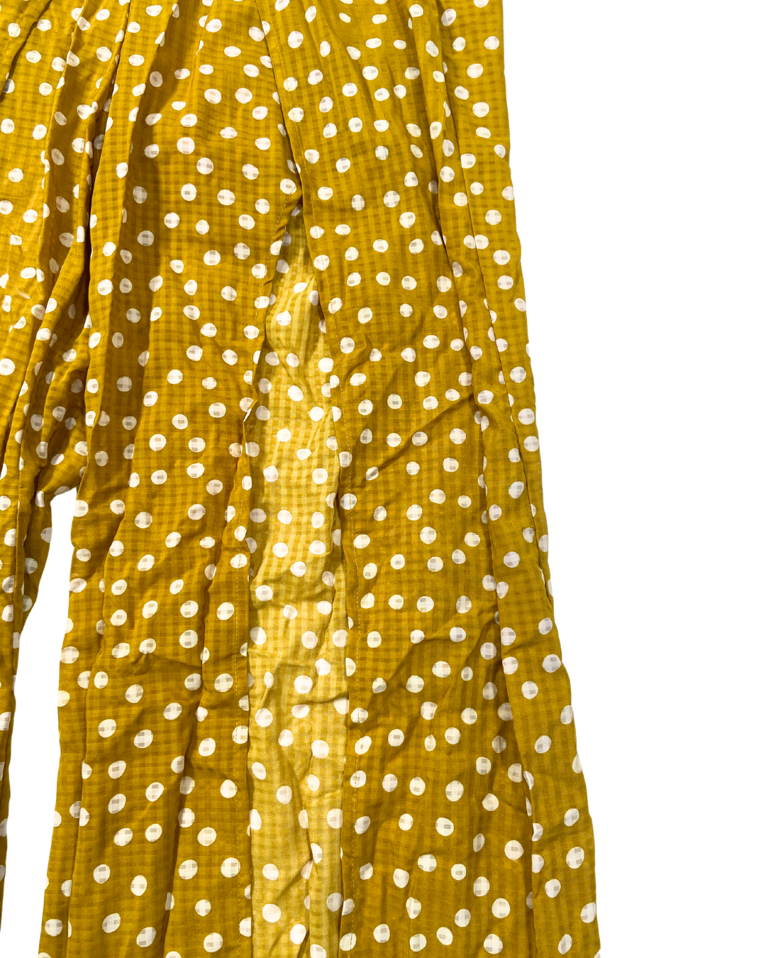 Runaway Mustard Polka Dot Wide Leg Trousers