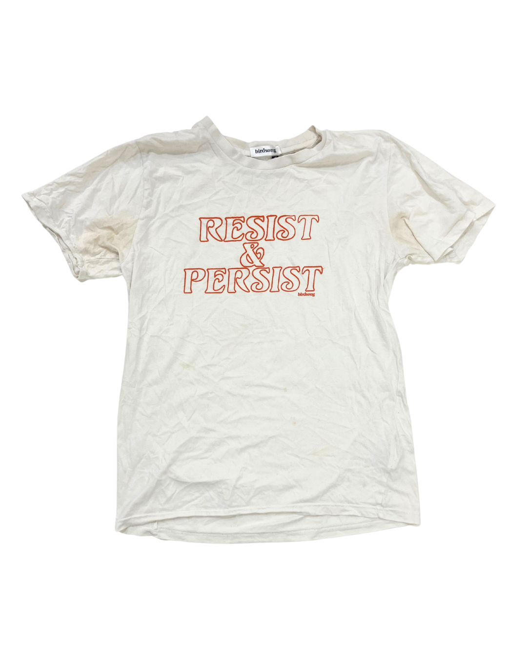 Birdsong White Slogan T-Shirt