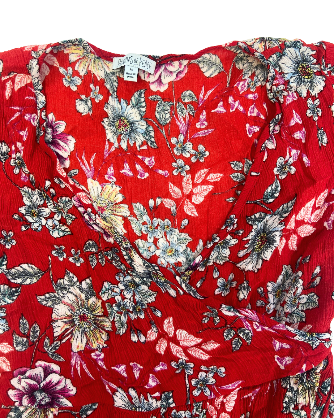 Patrons of Peace Red Floral Dress