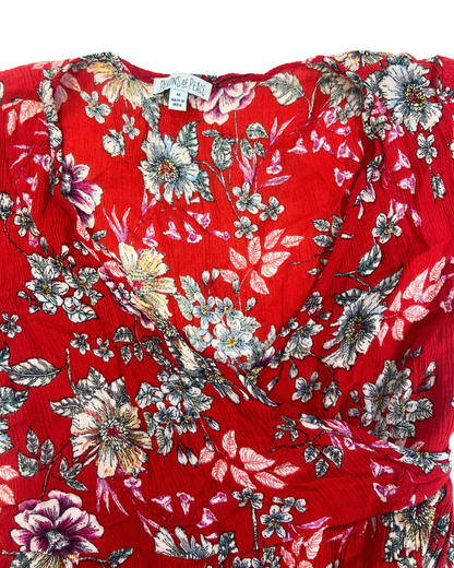 Patrons of Peace Red Floral Dress