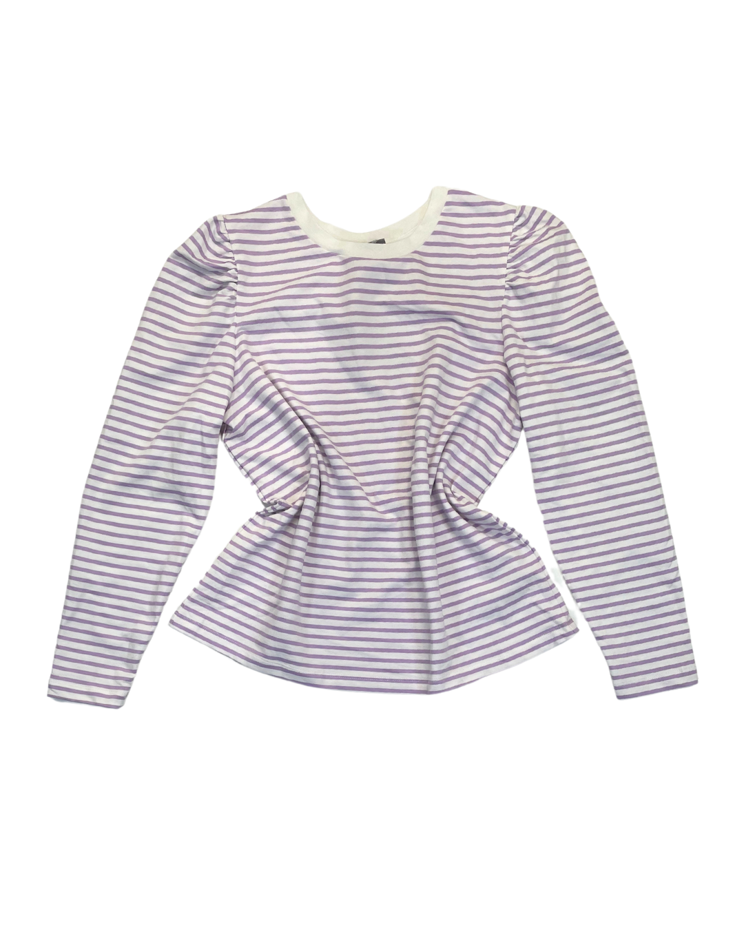 Oliver Bonas Purple Stripe Long Sleeve Top