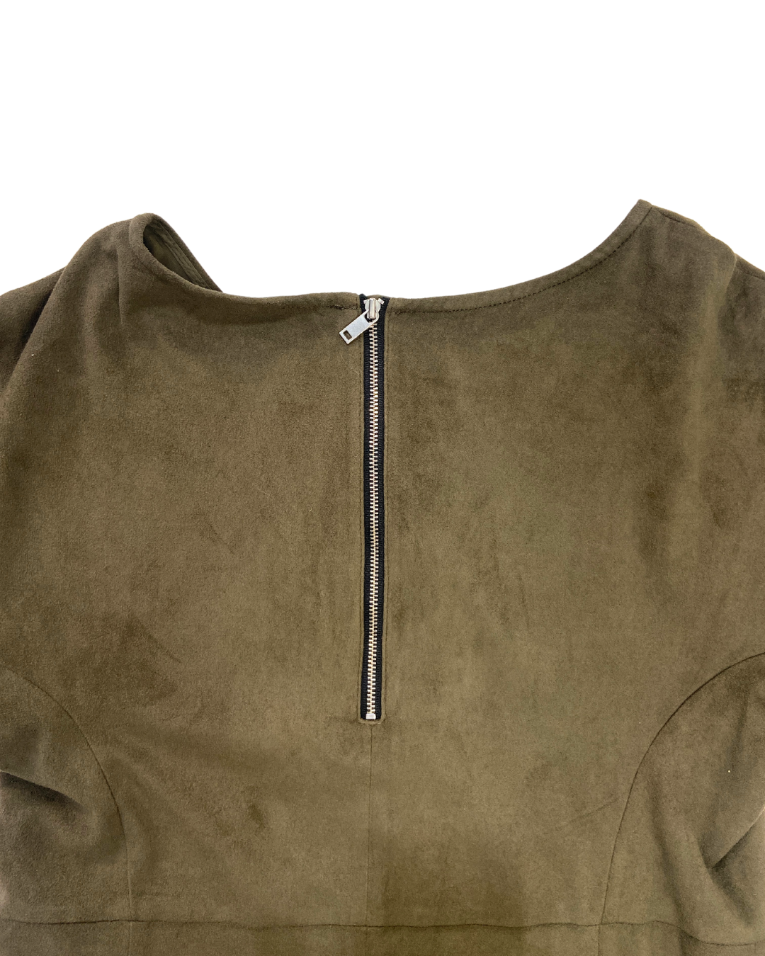 Oliver Bonas Khaki Suede Dress Sancho's Oliver Bonas Khaki Suede Dress Sancho's