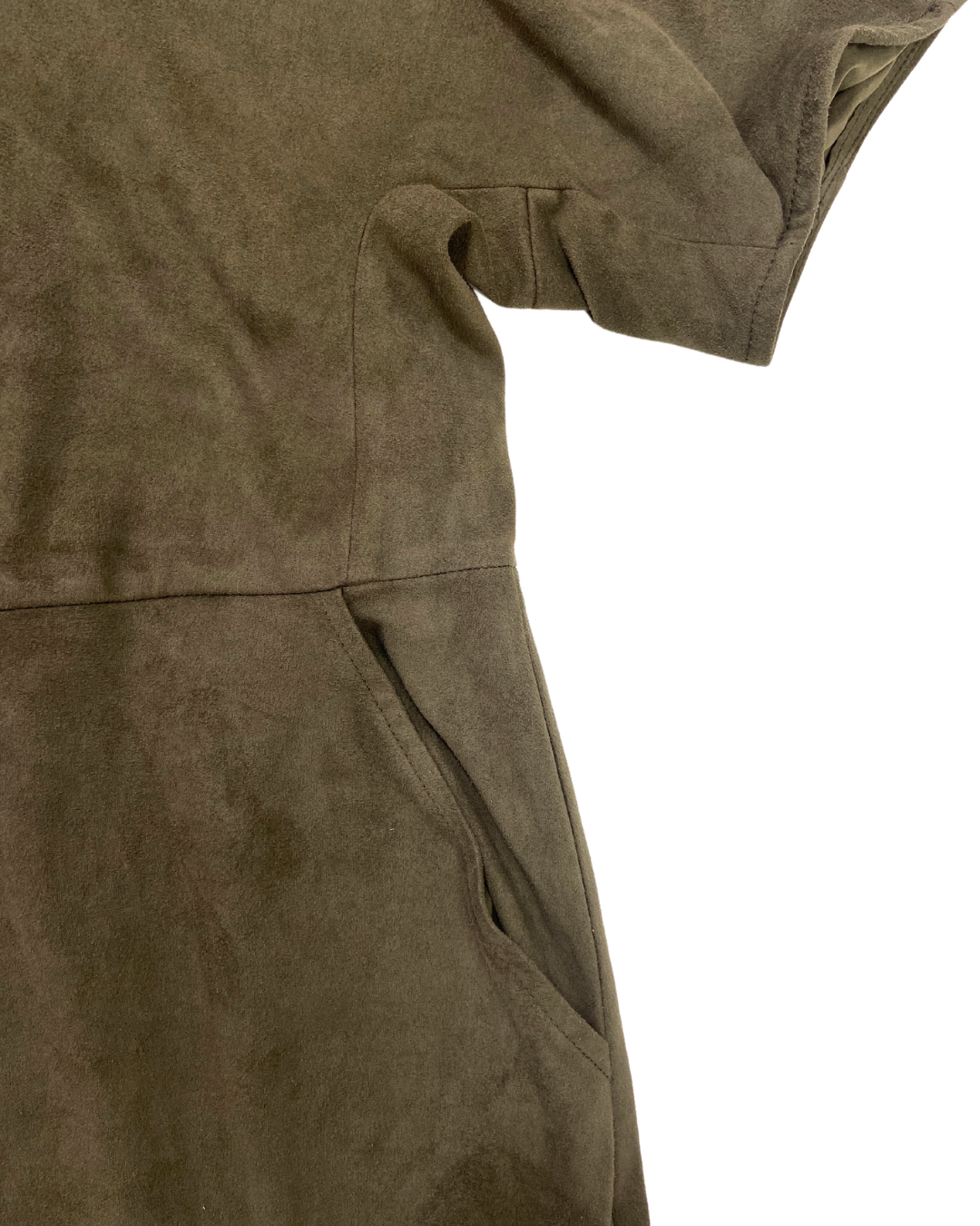 Oliver Bonas Khaki Suede Dress