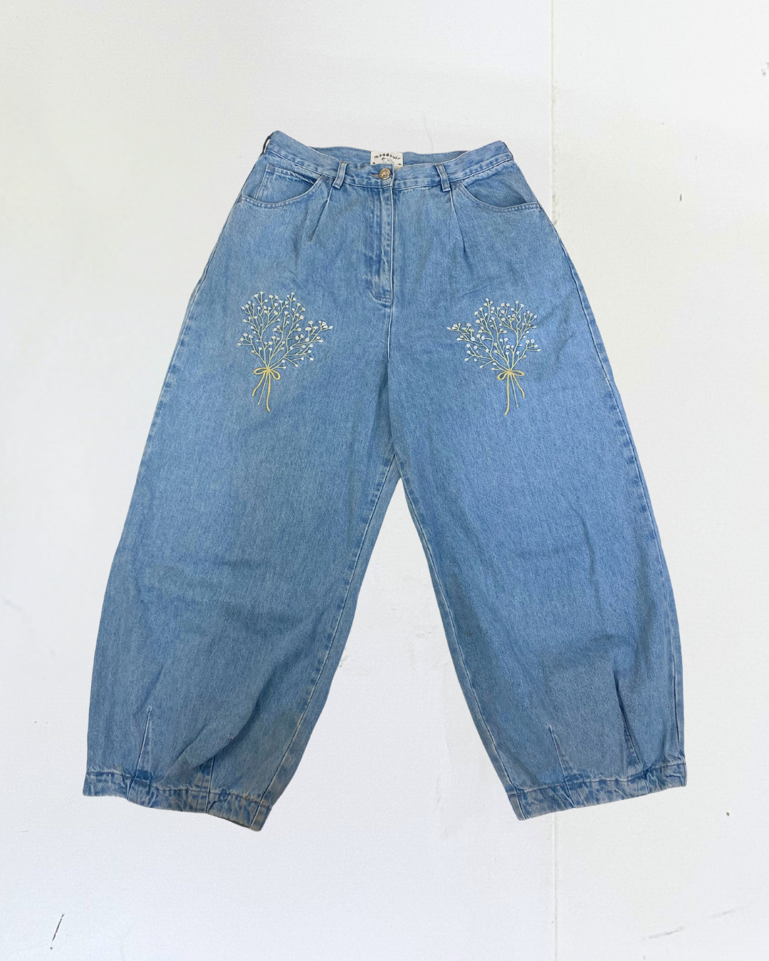 Meadows Embroidered Jeans Size UK14