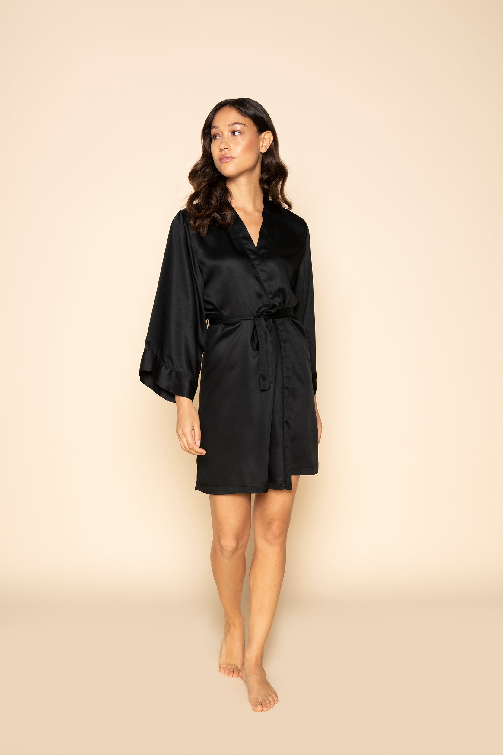 Dressing Gown in Onyx