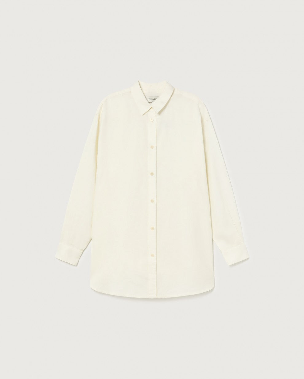 Preloved Gia Hemp Oversized Shirt in White