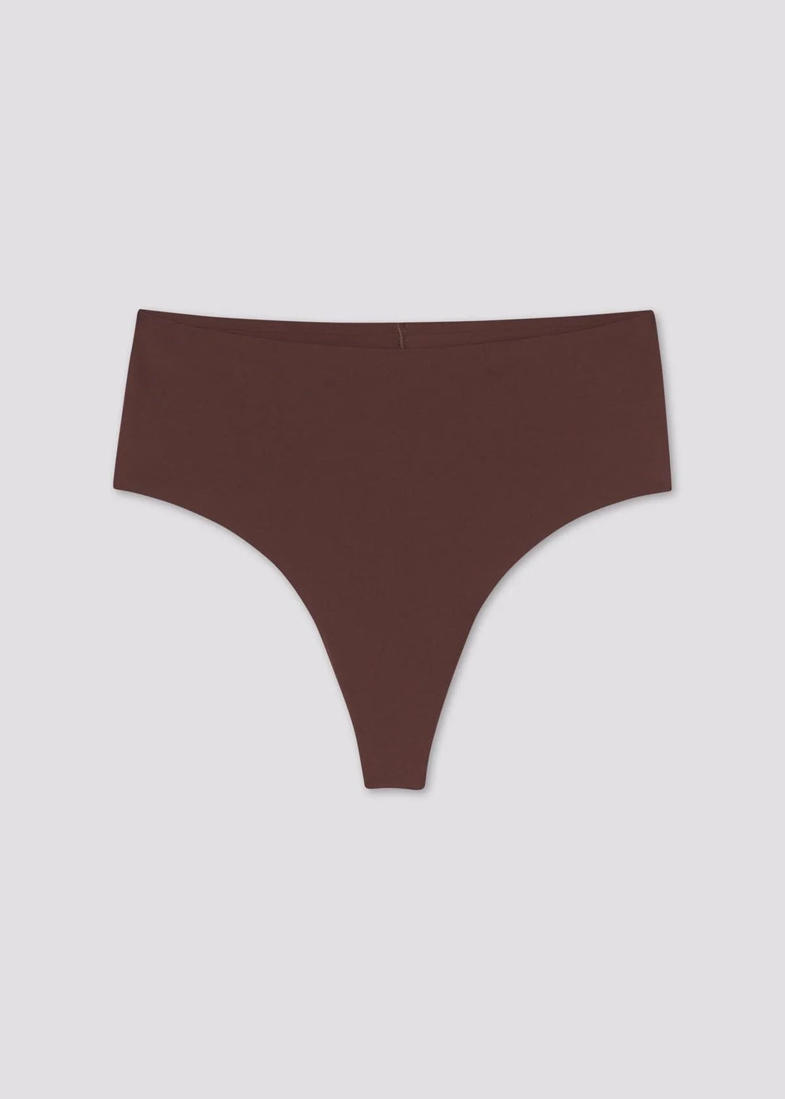 Girlfriend Collective High-Rise Thong in Espresso