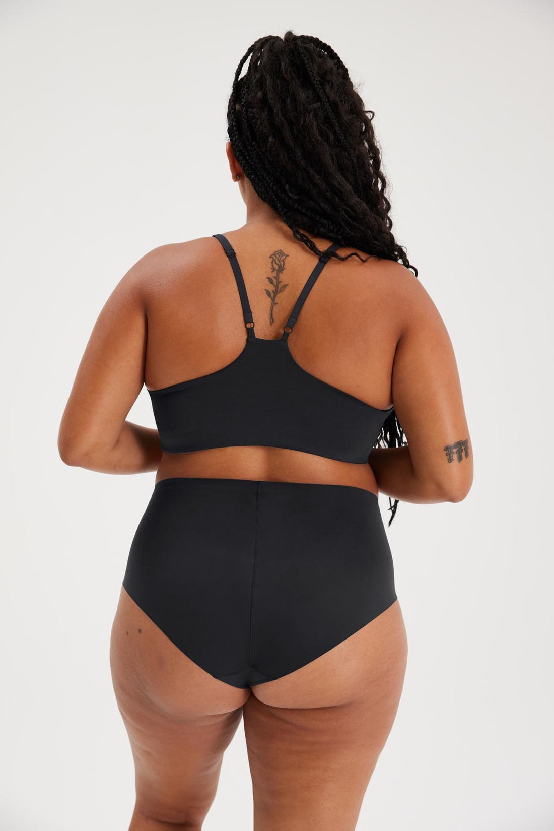 Girlfriend Collective High-Rise Brief in Raven