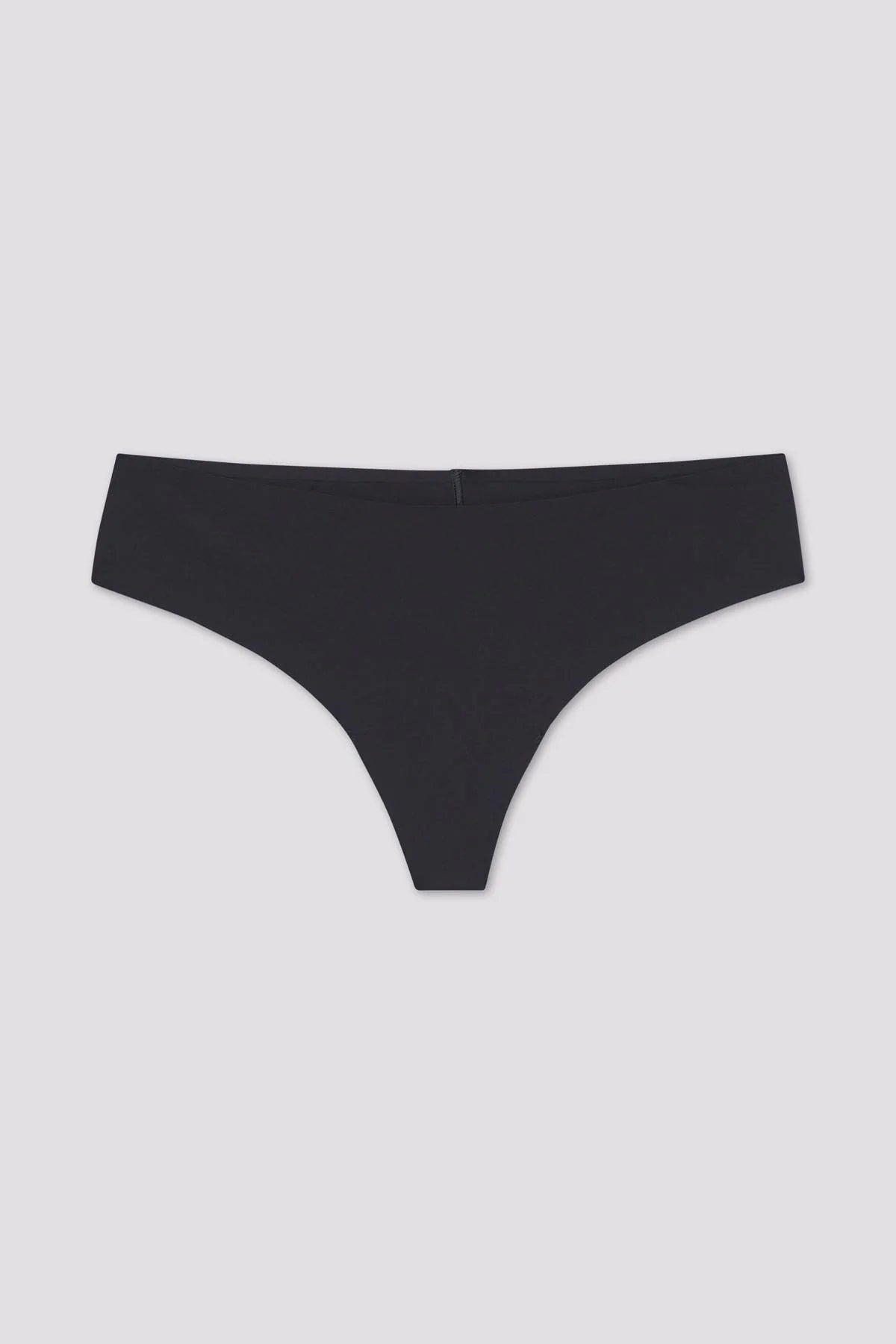 Girlfriend Collective Sport Thong in Raven