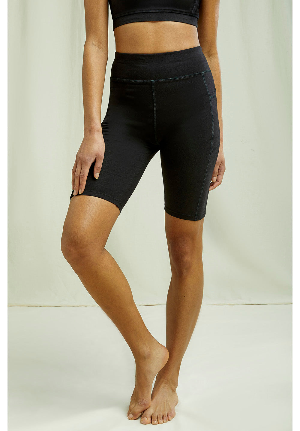 Organic Cotton Cycling Shorts in Black from People Tree