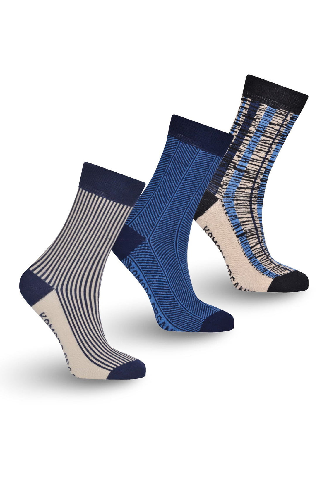 BLUES Box Set (x3 pairs) -  GOTS Organic Cotton Socks