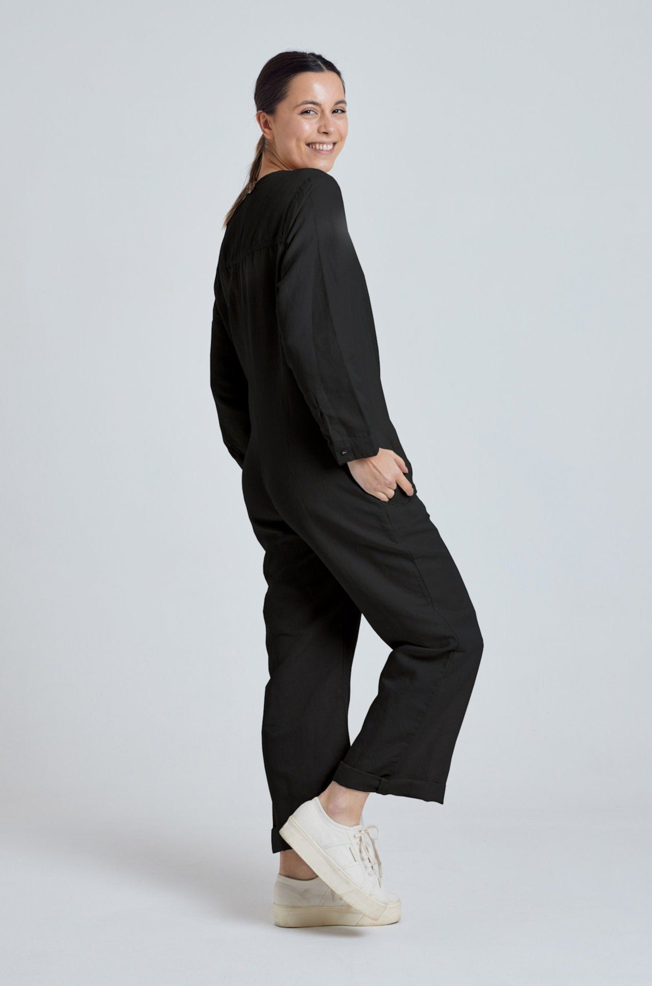 Black sales crane jumpsuit