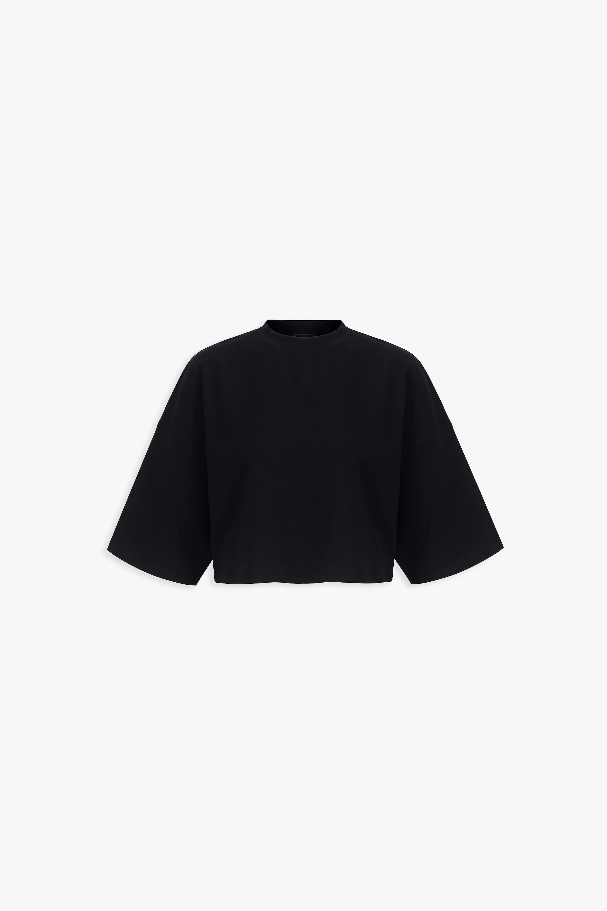 Frances Cropped T-Shirt In Black