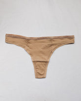People Tree Underwear Almond Organic Thong