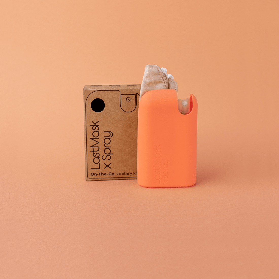 The Last Object Mask The Last Mask and Spray Bottle in Peach