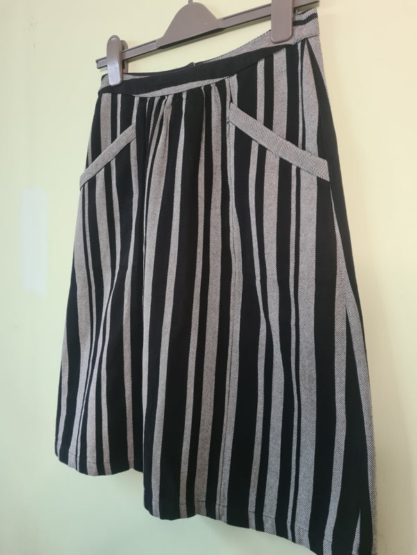 Preloved Striped People Tree Handwoven Cotton Skirt