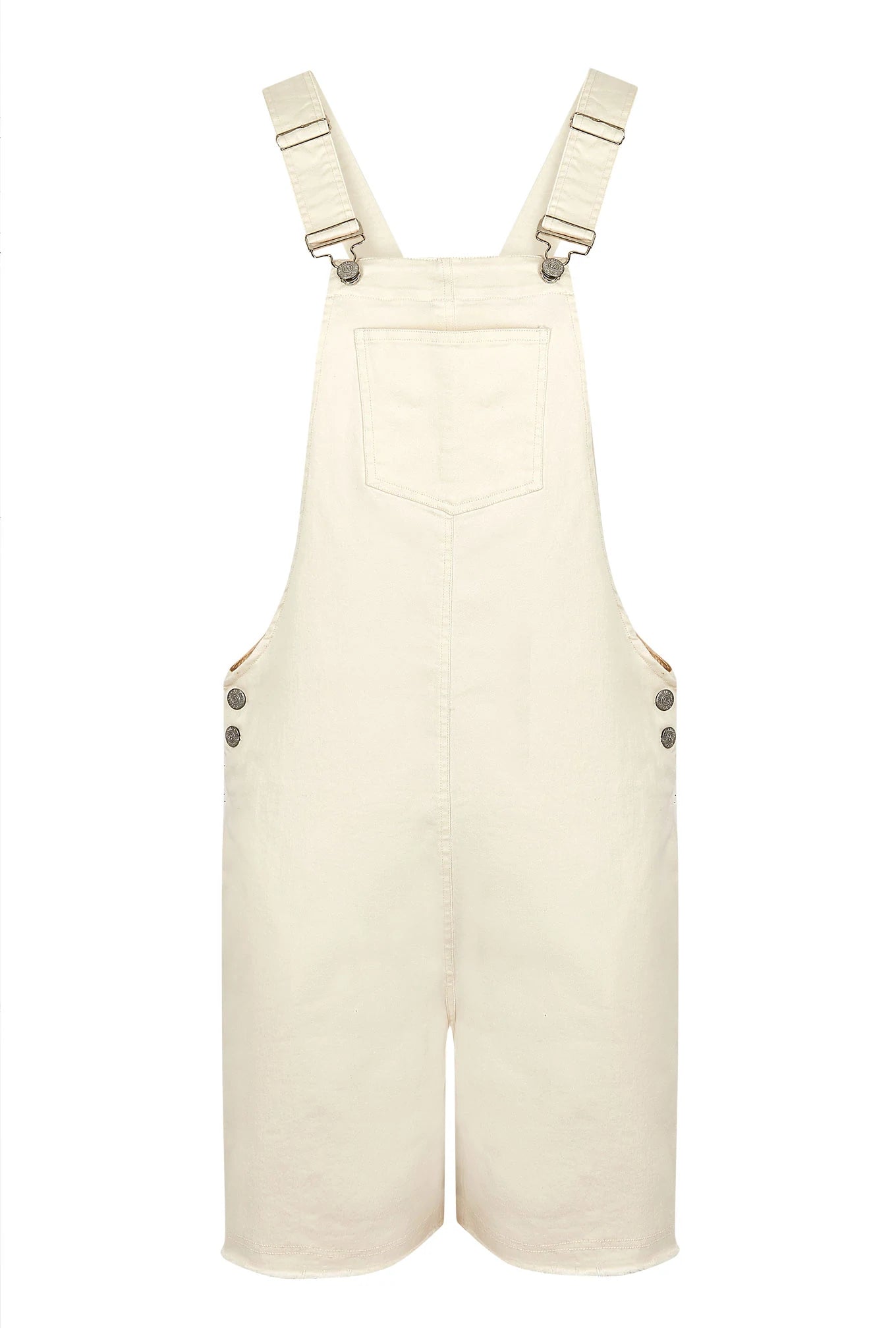 Rosa Short Dungarees in Off-White
