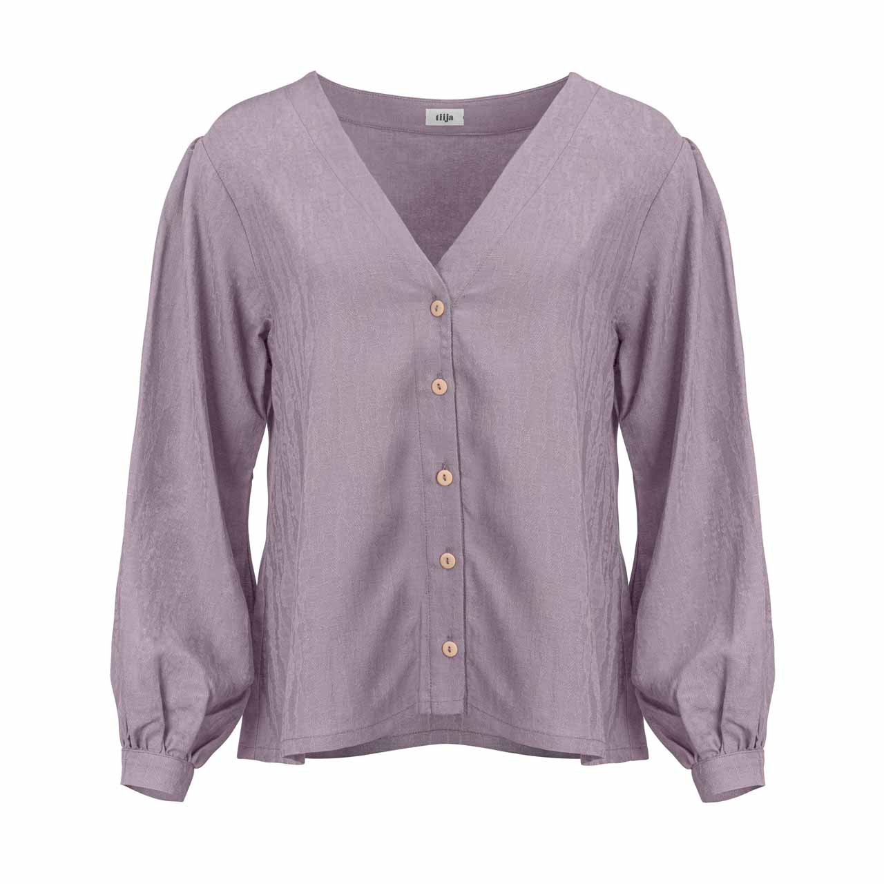 The Puffed Sleeve Blouse - Lilac